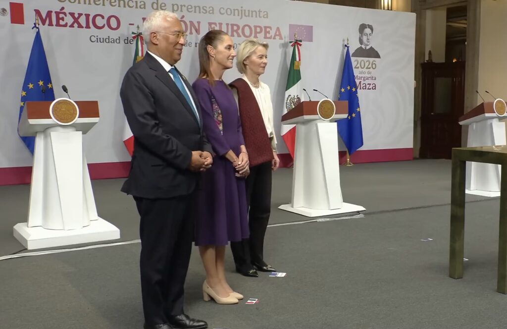 México y la Unión Europea sellan un acuerdo renovado; destinarán 5 mil millones de euros al Plan México