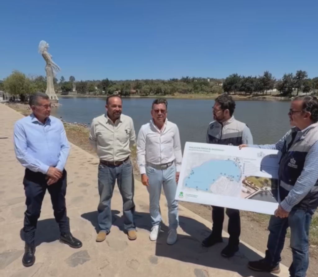 Pablo Lemus Navarro, Gobernador de Jalisco, presenta la iniciativa del Malecón en la Presa El Ocotillo, en Tonalá