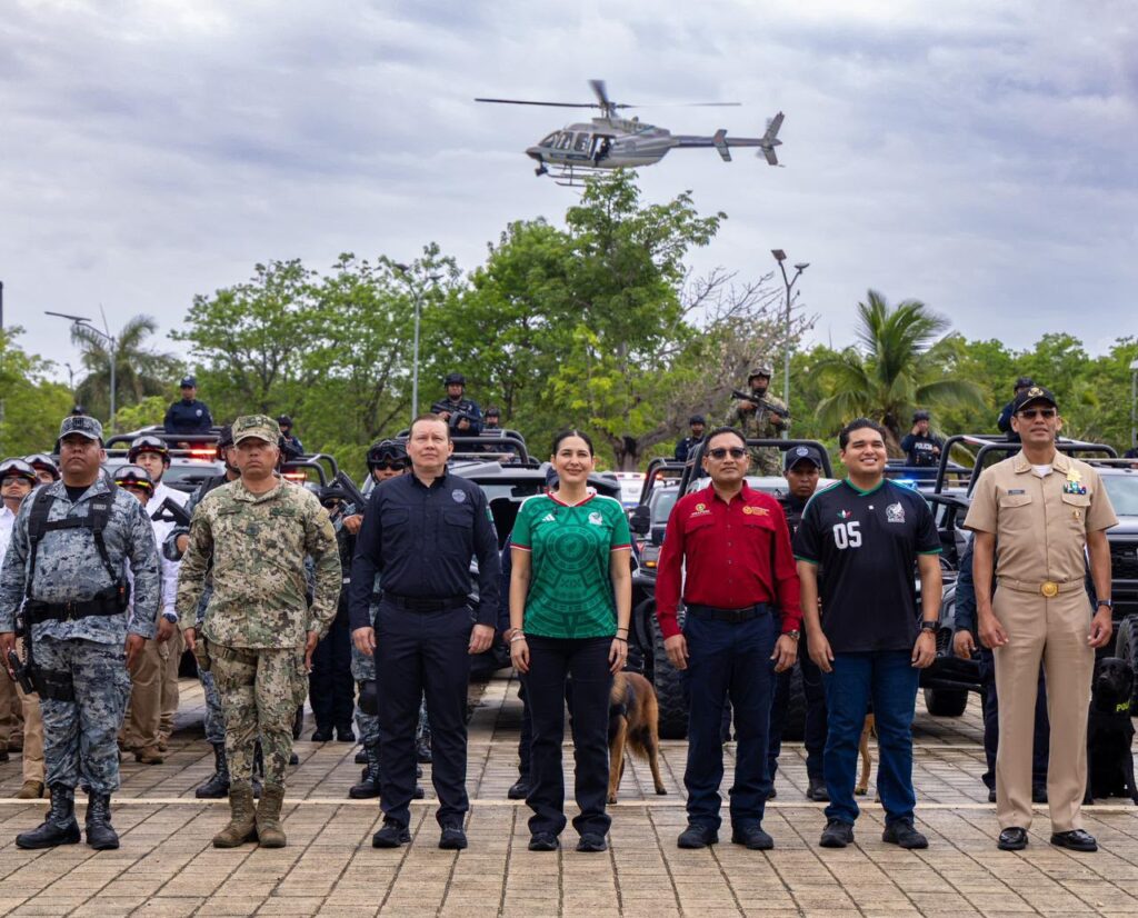 Estefanía Mercado da inicio al Operativo de Seguridad Verano Mundialista 2026 en Playa del Carmen