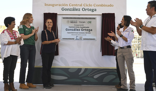 Sheinbaum abre nueva planta de CFE en Mexicali; mejorará el suministro eléctrico y la infraestructura de Baja California