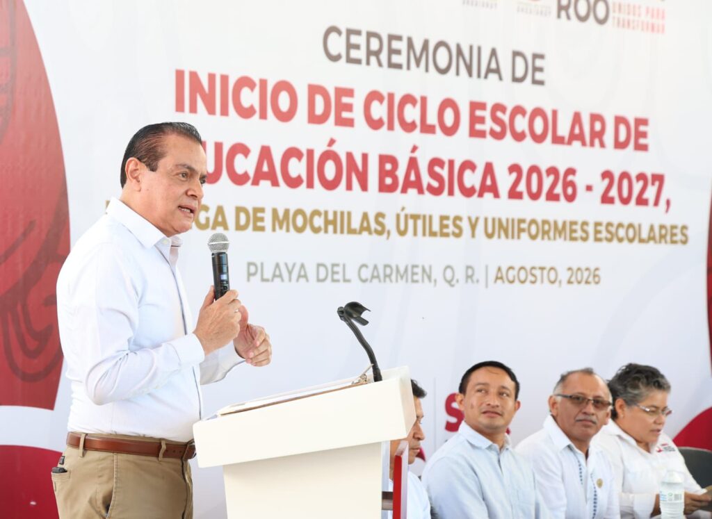 Gobierno de Estefanía Mercado apoya a más de 60 mil estudiantes de educación básica en Playa del Carmen con el inicio del ciclo escolar